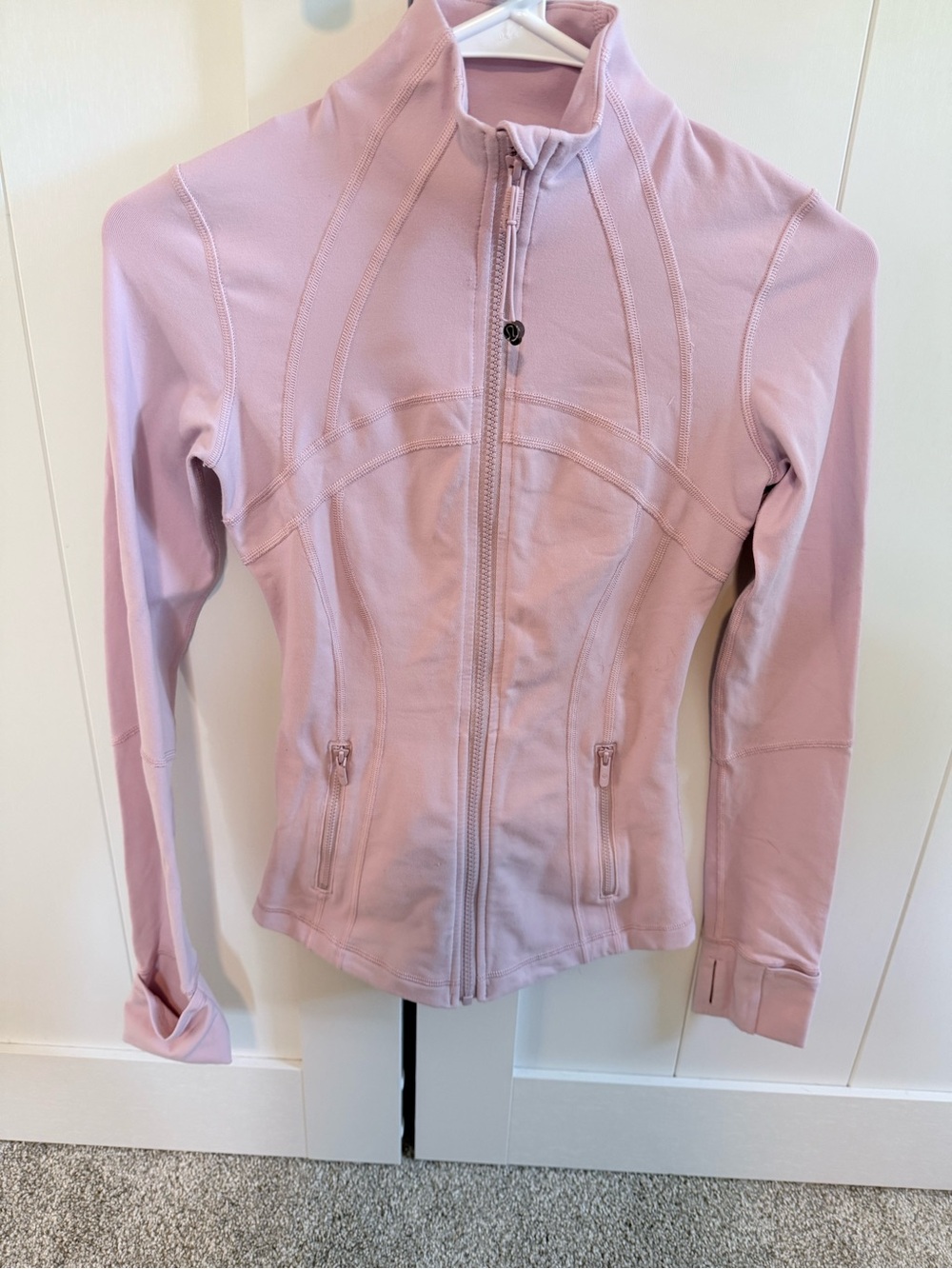 Lululemon define jacket, excellent condition, pink, size 2